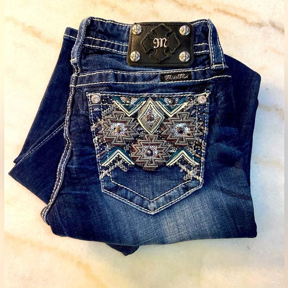 Miss Me Aztec Bootcut Long